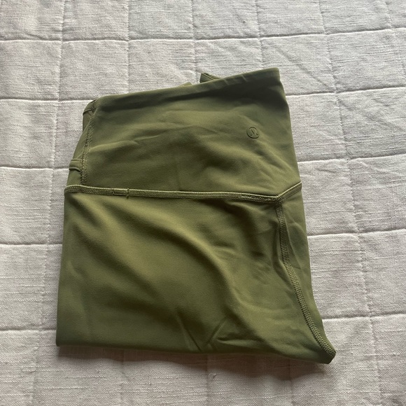 Lululemon Nulu and mesh leggings bronze green - Picture 1 of 7